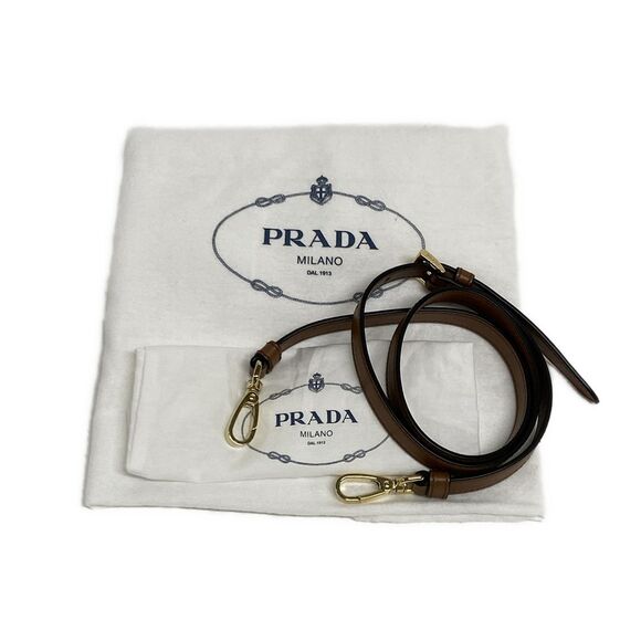 PRADA ARCE small leather shoulder bag Shoulder Bag 1BC194 Cognac (Brown) - Picture 11 of 16